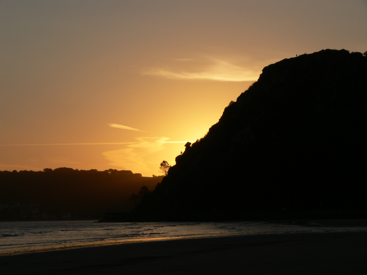 lever de soleil à la mer