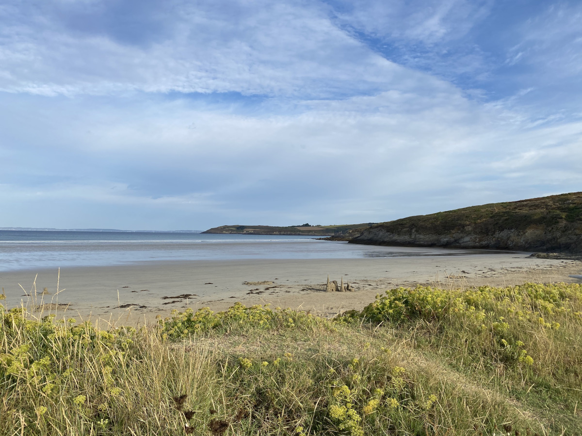 château de sable sur une plage