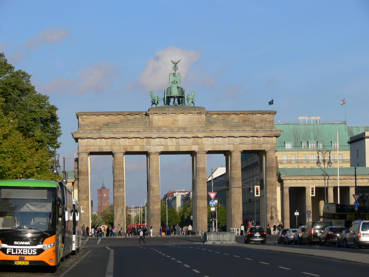 la porte de Brandebourg à Berlin